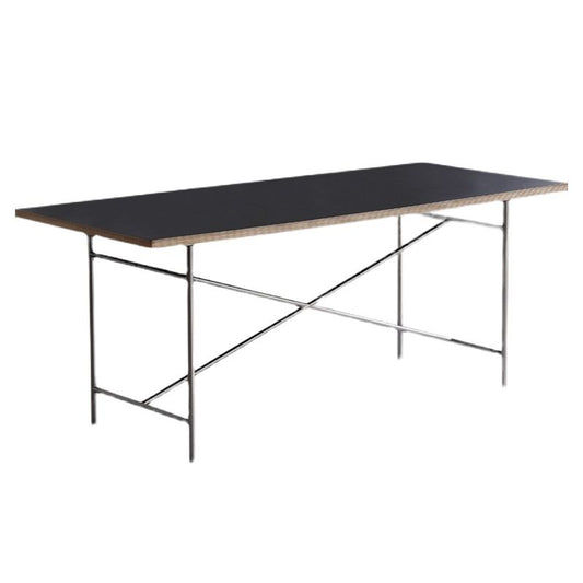 Rectangle Dining Table Industrial Wooden Kitchen Table with Seld Base