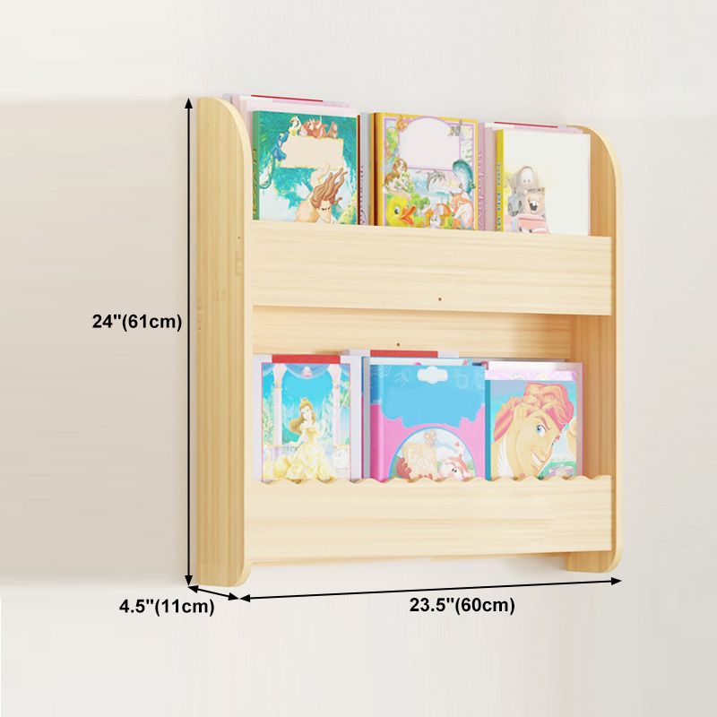 Contemporary Style Bookshelf Solid Wood Wall Mounted Bookcase for Home Office Clearhalo 'Bookcases' 'furn' 'furn_bookcases' 'Furniture' 'furniture_bookcases' 'kitchen' 'kitchen_bookcases' 'Living Room Furniture' 'Office Furniture' 1200x1200_4ff69c16-3970-4599-8e9e-fd0db67233d5