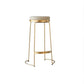 Glam Armless Backless Counter Stool Iron Bar Stool with Leather Cushion and Pedal Clearhalo 'Bar Furniture' 'Bar Stools' 'bar_stools' 'furn' 'furn_bar_stools' 'furniture_bar_stools' 'Kitchen & Dining Furniture' 'kitchen&dining_furn' 'kitchen' 'kitchen_furn' Furniture' 1200x1200_4ff770b7-5c95-466f-aa61-11f3151b38d6