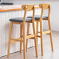 Scandinavian Matte Finish Upholstered Counter Height Stool Home Solid Wood Bar Stool Clearhalo 'Bar Furniture' 'Bar Stools' 'bar_stools' 'furn' 'furn_bar_stools' 'Furniture' 'furniture_bar_stools' 'Kitchen & Dining Furniture' 1200x1200_4ff8972d-b7fb-4643-a009-d501aa9a1400