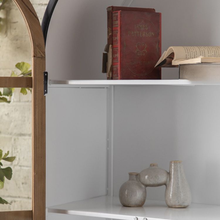 Wood and Iron Chest with Doors Bar Pulls Accent Cabinet with Shelves Clearhalo 'Cabinets & Chests' 'cabinets_chests' 'furn' 'furn_cabinets_chests' 'Furniture' 'Living Room Furniture' 1200x1200_4ff9c16c-8063-4335-95b4-ba5a1a3b4276