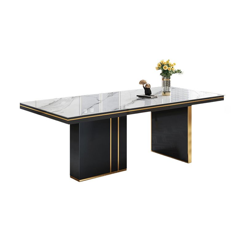 Traditional Luxury Dining Table 55" Rectangle Sintered Stone Table Clearhalo ' dining_table' 'Dining Tables & Seating' 'Dining Tables' 'furn' 'furn_dining_table' 'Furniture' 'furniture_dining_table' 'Kitchen & Dining Furniture' 'kitchen&dining_furn' 'kitchen' 'kitchen_dining_table' 1200x1200_4ffae5f4-29f1-4b37-9f92-c7acaeea9a81