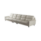 Modern Cream High Back Sofa and Chaise Pillow Top Arm Leather Sectional Clearhalo 'furn' 'furn_sectionals' 'Furniture' 'furniture_sectionals' 'kitchen' 'kitchen_sectionals' 'Living Room Furniture' 'Sectionals' 1200x1200_4ffd3bfd-b112-496c-be33-166d1b00f579