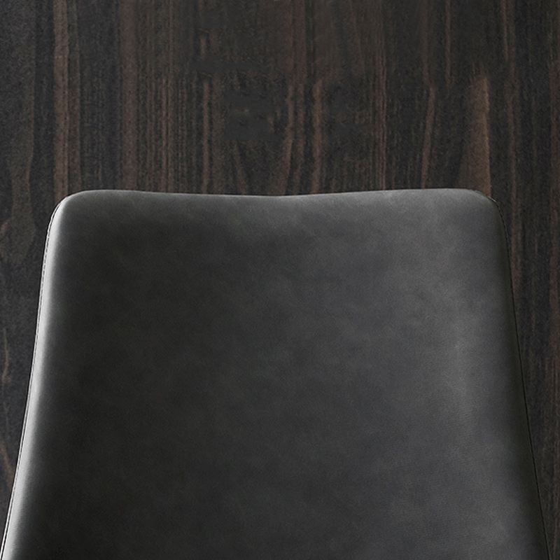 Contemporary Faux Leather Dining Side Chairs Metal Armless Dining Chair Clearhalo 'Dining Chairs' 'Dining Tables & Seating' 'dining_chair' 'furn' 'furn_dining_chair' 'Furniture' 'Kitchen & Dining Furniture' 1200x1200_4fffb6dc-9694-4bde-ad27-dc1d898a9ef2