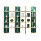 Modern Bookcase Metal Open Back Bookshelf for Home Office Use