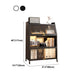 Modern Style Bookshelf Metal Closed Back Bookcase with Door for Home Office Clearhalo 'Bookcases' 'furn' 'furn_bookcases' 'Furniture' 'Office Furniture' 1200x1200_5002fb1e-1daa-4797-8a75-eda8d9584eb9