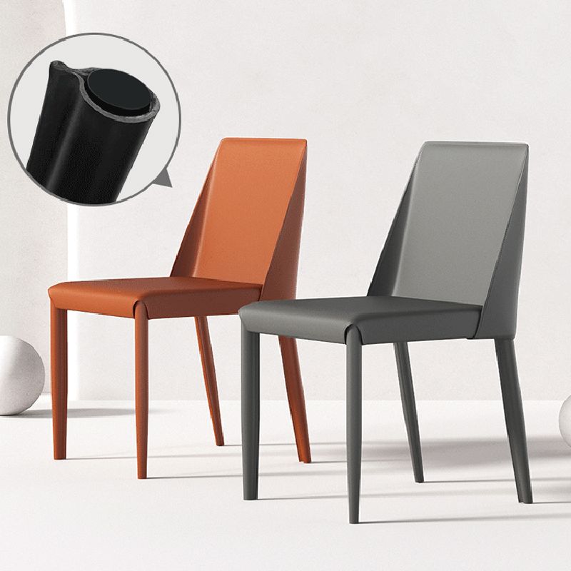 Modern Style Wingback Side Chair PU Leather Chairs for Dining Room Clearhalo 'Dining Chairs' 'Dining Tables & Seating' 'dining_chair' 'furn' 'furn_dining_chair' 'Furniture' 'furniture_dining_chair' 'Kitchen & Dining Furniture' 1200x1200_5003b768-1338-4b64-8bee-f86d80bdd554