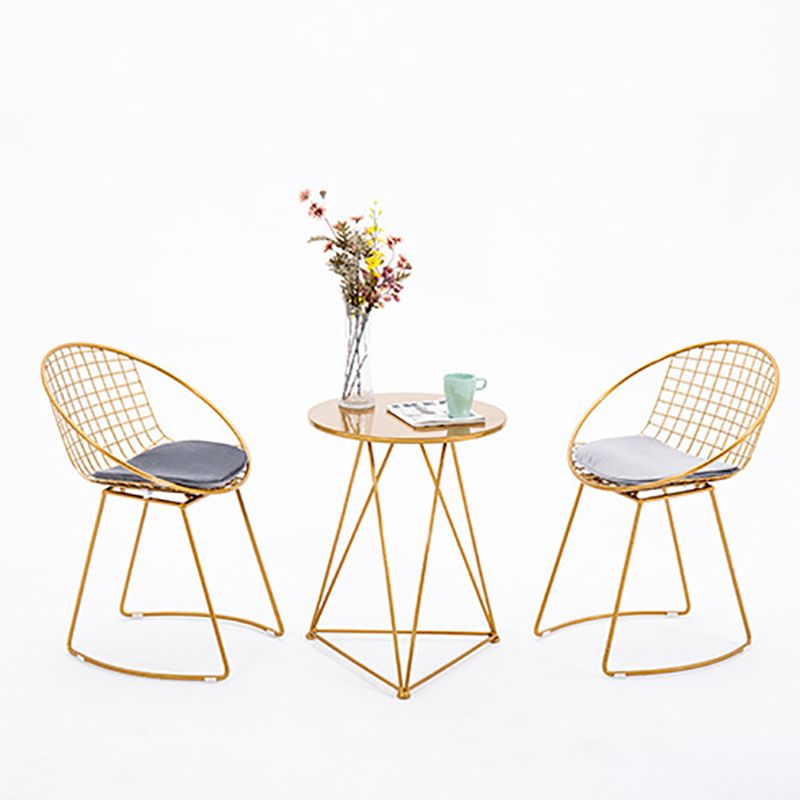 Metal Kitchen Dining Arm Chairs Glam Upholstered Dining Chairs Clearhalo 'Dining Chairs' 'Dining Tables & Seating' 'dining_chair' 'furn' 'furn_dining_chair' 'Furniture' 'Kitchen & Dining Furniture' 1200x1200_50042c5d-076b-43e7-92d3-27ed87e2d7b2