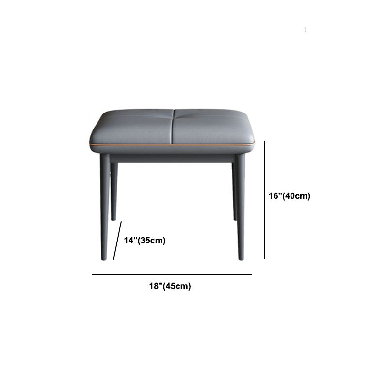Faux Leder Waschtisch und Hocker in Orange/Grau -Schminktisch