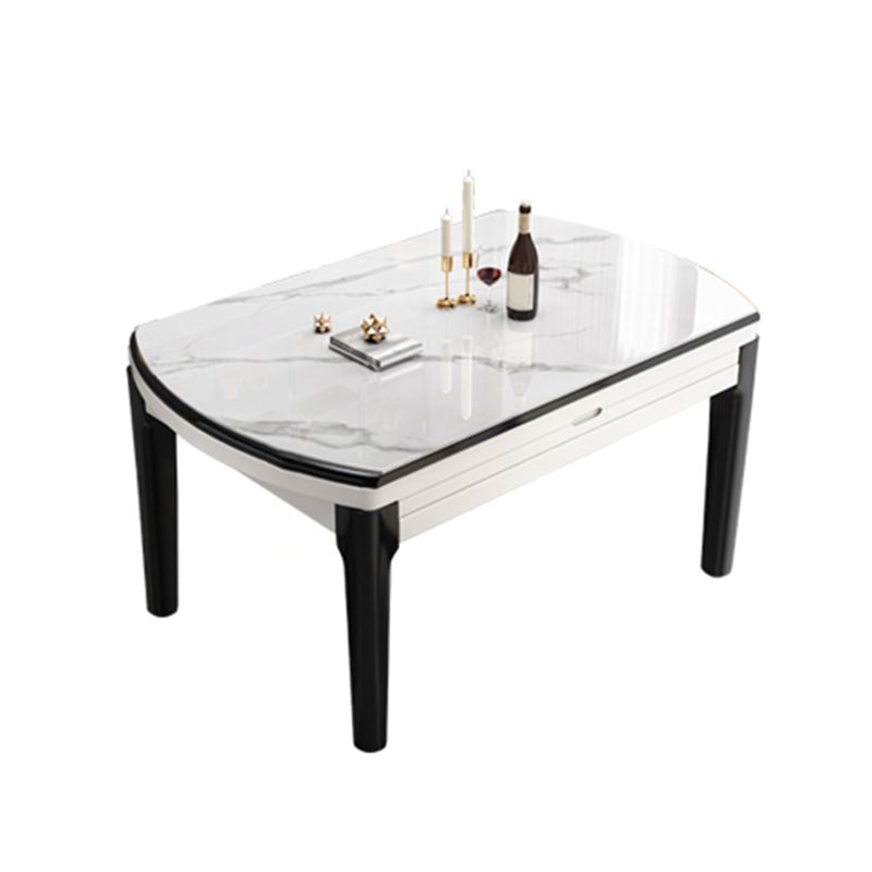 Muebles de piedra de estilo moderno 7/9 piezas 4 patas mesa con silla sin brazo