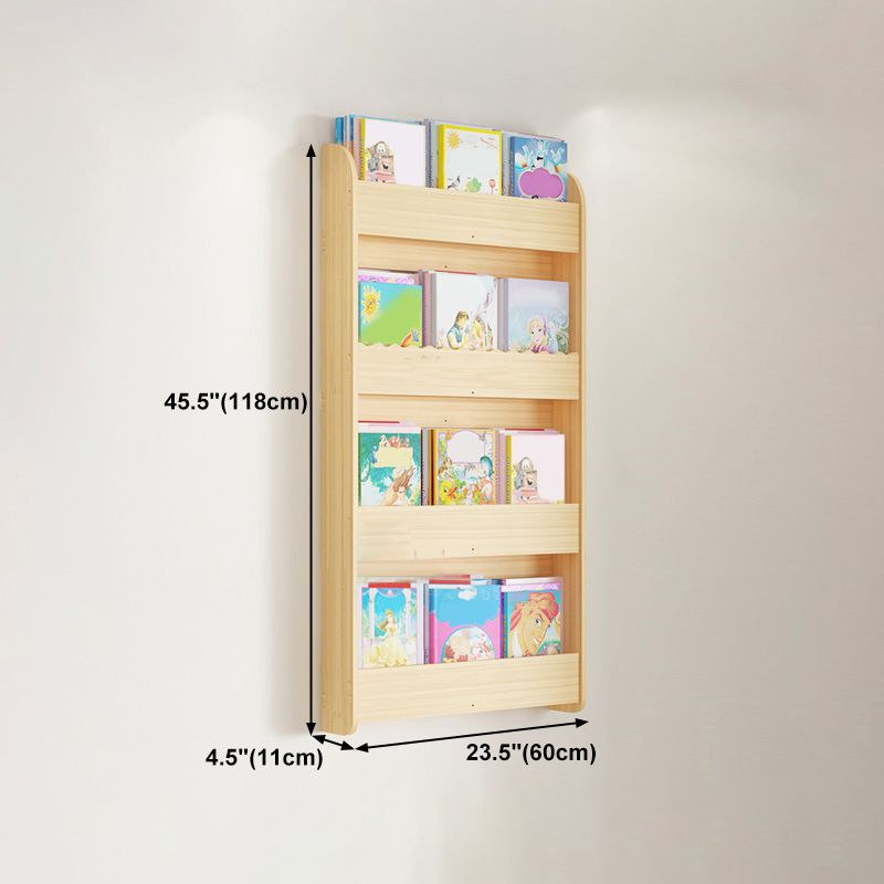Contemporary Style Bookshelf Solid Wood Wall Mounted Bookcase for Home Office Clearhalo 'Bookcases' 'furn' 'furn_bookcases' 'Furniture' 'furniture_bookcases' 'kitchen' 'kitchen_bookcases' 'Living Room Furniture' 'Office Furniture' 1200x1200_50089251-175f-4e03-a50d-3e4a8f7ba0d2
