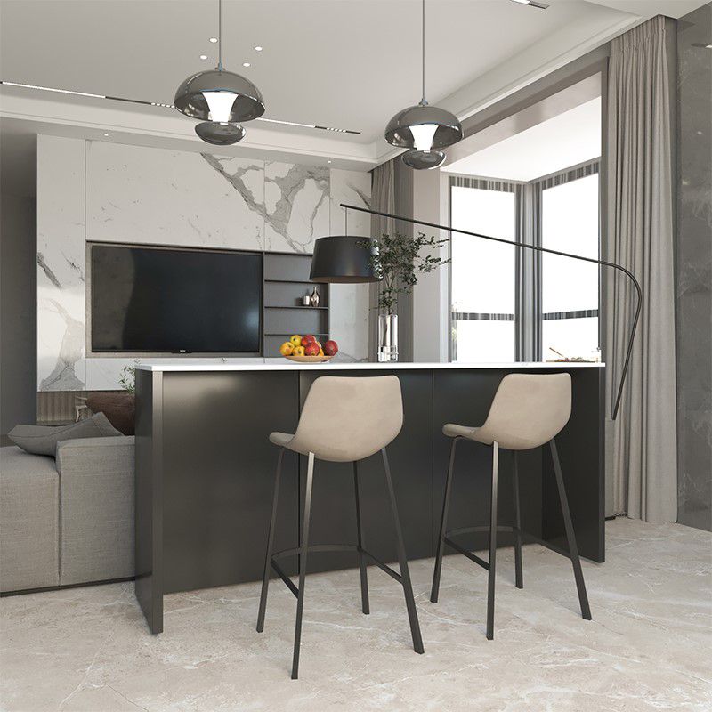 Stone Bar Dining Table Modern Rectangle Bar Table with Double Pedestal for Dining Room Clearhalo 'Bar Furniture' 'Bar Tables' 'bar_tables' 'furn' 'furn_bar_tables' 'Furniture' 'furniture_bar_tables' 'Kitchen & Dining Furniture' 1200x1200_500aafcd-6dff-4446-9ae3-79dfac150730