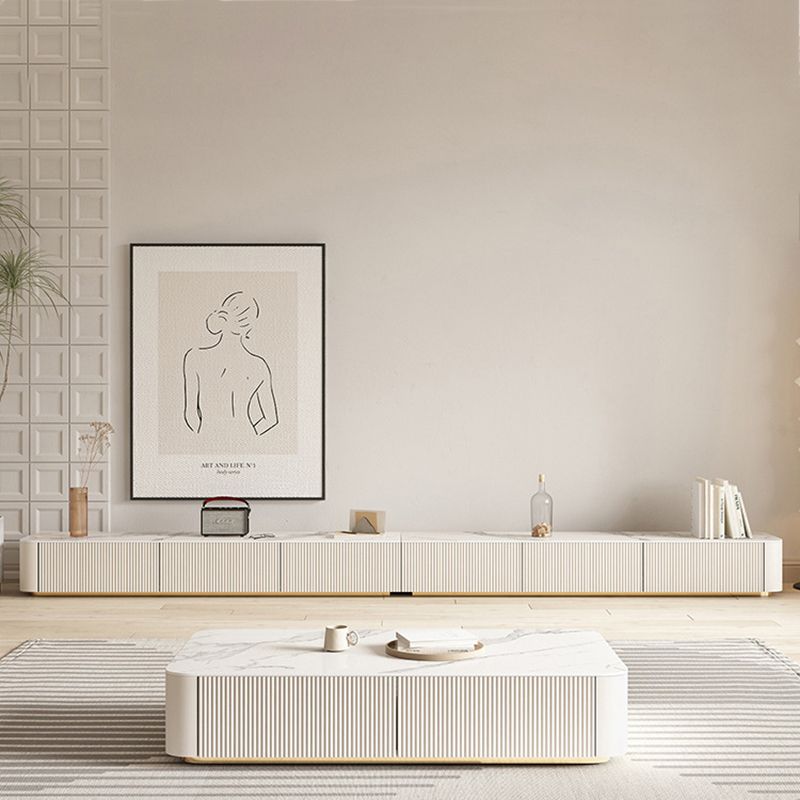 Contemporary Media Console TV Stand Stone TV Stand with 5 Drawers Clearhalo 'furn' 'furn_tv_stands_entertainment_centers' 'Furniture' 'Living Room Furniture' 'TV Stands & Entertainment Centers' 'TV Stands & Media Storage Furniture' 'tv_stands_entertainment_centers' 1200x1200_500b12e6-1abe-49ae-b040-9797306c3c53