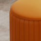 Contemporary Footstool Ottoman PU Leather Upholstered Solid Color Round Ottoman Clearhalo 'furn' 'furn_ottomans_poufs' 'Furniture' 'Living Room Furniture' 'Ottomans & Poufs' 'ottomans_poufs' 1200x1200_500c5696-cada-46f8-a1d4-98c83250f4d2