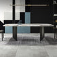 Simplicity Rectangle Dining Room Table Sintered Stone Table with Double Pedestal Clearhalo ' dining_table' 'Dining Tables & Seating' 'Dining Tables' 'furn' 'furn_dining_table' 'Furniture' 'furniture_dining_table' 'Kitchen & Dining Furniture' 'kitchen&dining_furn' 'kitchen' 'kitchen_dining_table' 1200x1200_500d2f9e-211f-49f1-a68a-e6dfc9cd107e