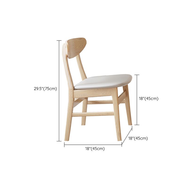 コンテンポラリーダイニングセット1/5 PCSソリッドウッドフレームダイニングテーブルと椅子