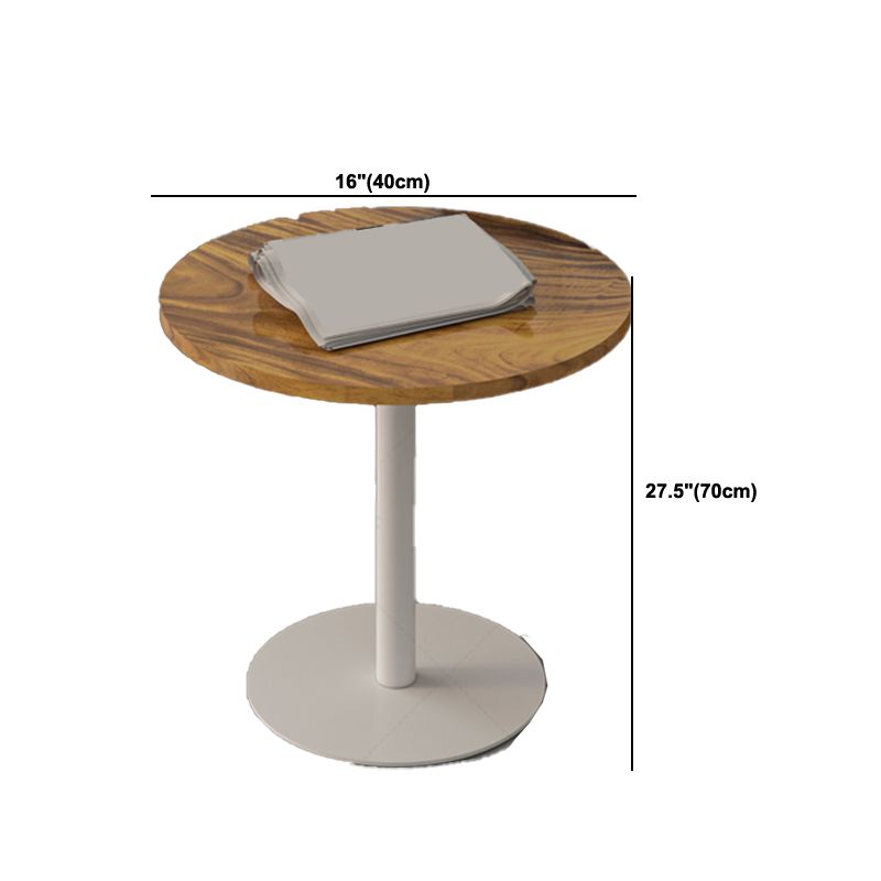 Tavolo di estremità del piedistallo rotondo Minimalista Legno late