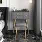 Contemporary Vanity Dressing Table 3 Drawer 30.7" Tall Makeup Vanity Desk Table Clearhalo 'Bedroom Furniture' 'furn' 'furn_makeup_vanities' 'Furniture' 'Makeup Vanities' 'makeup_vanities' 1200x1200_500e5b76-28fb-45b0-bafe-3ab545a581b1