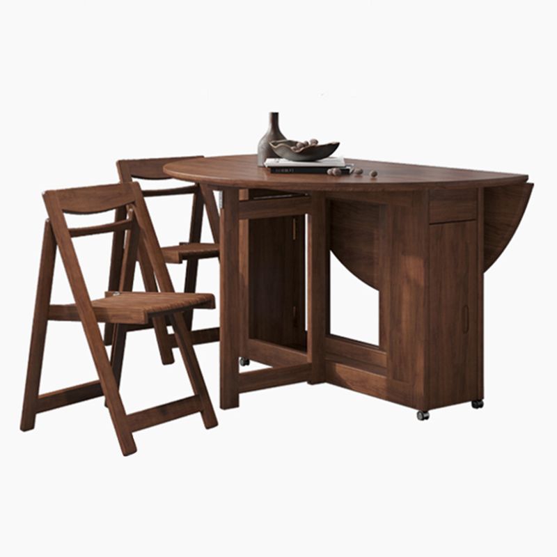 Mid-Century Modern Dining Table Brown Round Solid Wood Dining Table for Home Clearhalo ' dining_table' 'Dining Tables & Seating' 'Dining Tables' 'furn' 'furn_dining_table' 'Furniture' 'furniture_dining_table' 'Kitchen & Dining Furniture' 'kitchen&dining_furn' 'kitchen' 'kitchen_dining_table' 1200x1200_500e6d45-f1ca-4f69-97bf-02cea0f273a6