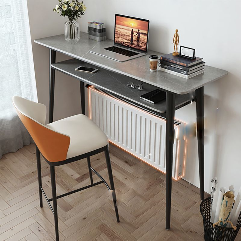 Tavolo da bar in stile moderno rettangolo di pietra bar tavolo da pranzo con 4 gambe