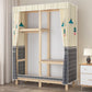 Modern Freestanding Wardrobe Closet Pine Wood Wardrobe Cabinet