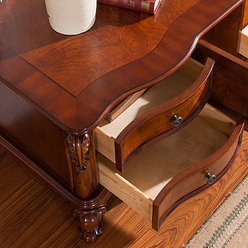 Solid Wood TV Console Traditional Enclosed TV Cabinet with Glide Drawers Clearhalo 'furn' 'furn_tv_stands_entertainment_centers' 'Furniture' 'Living Room Furniture' 'TV Stands & Entertainment Centers' 'TV Stands & Media Storage Furniture' 'tv_stands_entertainment_centers' 1200x1200_50105ca6-84d0-4382-a673-e1fe2615158d