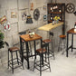 Brown Solid Wood Bar Table Industrial Dining Table for Kitchen Living Room Clearhalo 'Bar Furniture' 'Bar Tables' 'bar_tables' 'furn' 'furn_bar_tables' 'Furniture' 'Kitchen & Dining Furniture' 1200x1200_50108052-4129-4e44-b360-a8486c34c232