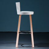 Modern Wooden Bar Stool 38" Height Backrest Armless Counter Stool with Plastic Cushion Clearhalo 'Bar Furniture' 'Bar Stools' 'bar_stools' 'furn' 'furn_bar_stools' 'Furniture' 'Kitchen & Dining Furniture' 1200x1200_50108e1c-8377-48f3-87d3-e2fb4941c1d4
