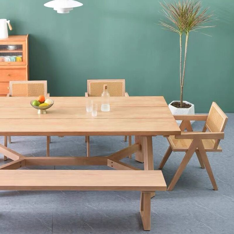 Modern 1/2/4/5/6 Pieces Dining Set with Solid Wood Dining Table and Chairs Furniture Clearhalo 'Dining Room Sets' 'Dining Tables & Seating' 'dining_room_set' 'furn' 'furn_dining_room_set' 'Furniture' 'furniture_dining_room_set' 'Kitchen & Dining Furniture' 'kitchen&dining_furn' 'kitchen' 1200x1200_50113376-d847-42b8-90ce-7b8a994be74e