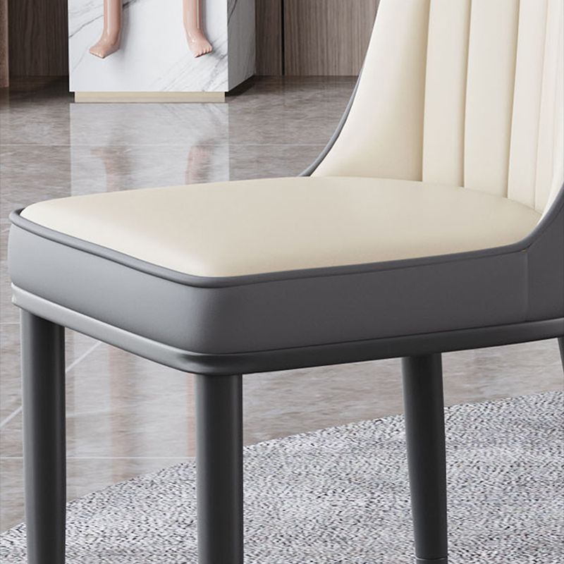 Modern Parsons Dining Chair PU Leather Chairs for Dining Room Clearhalo 'Dining Chairs' 'Dining Tables & Seating' 'dining_chair' 'furn' 'furn_dining_chair' 'Furniture' 'furniture_dining_chair' 'Kitchen & Dining Furniture' 1200x1200_50113c61-6e6f-4378-a57c-05167a0aa134