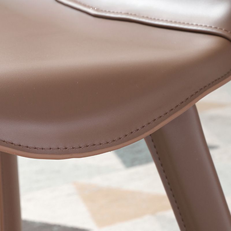 Contemporary Metal Dining Room Chairs Leather Dining Chairs (Set of 2) Clearhalo ' kitchen&dining_furn' 'Dining Chairs' 'Dining Tables & Seating' 'dining_chair' 'furn' 'furn_dining_chair' 'Furniture' 'furniture_dining_chair' 'Kitchen & Dining Furniture' 'kitchen' 1200x1200_5012b9d8-b3da-471c-bc45-17d5dbca3282