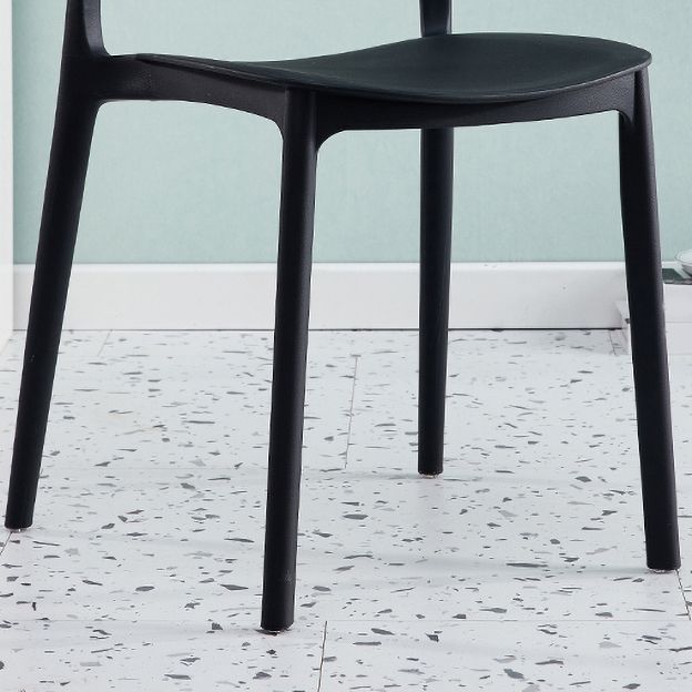 Scandinavian Plastic Dining Kitchen Room Chair Open Back Side Chair Clearhalo ' kitchen&dining_furn' 'Dining Chairs' 'Dining Tables & Seating' 'dining_chair' 'furn' 'furn_dining_chair' 'Furniture' 'furniture_dining_chair' 'Kitchen & Dining Furniture' 'kitchen' 1200x1200_50134738-b936-4e0e-866d-bb21486aa084