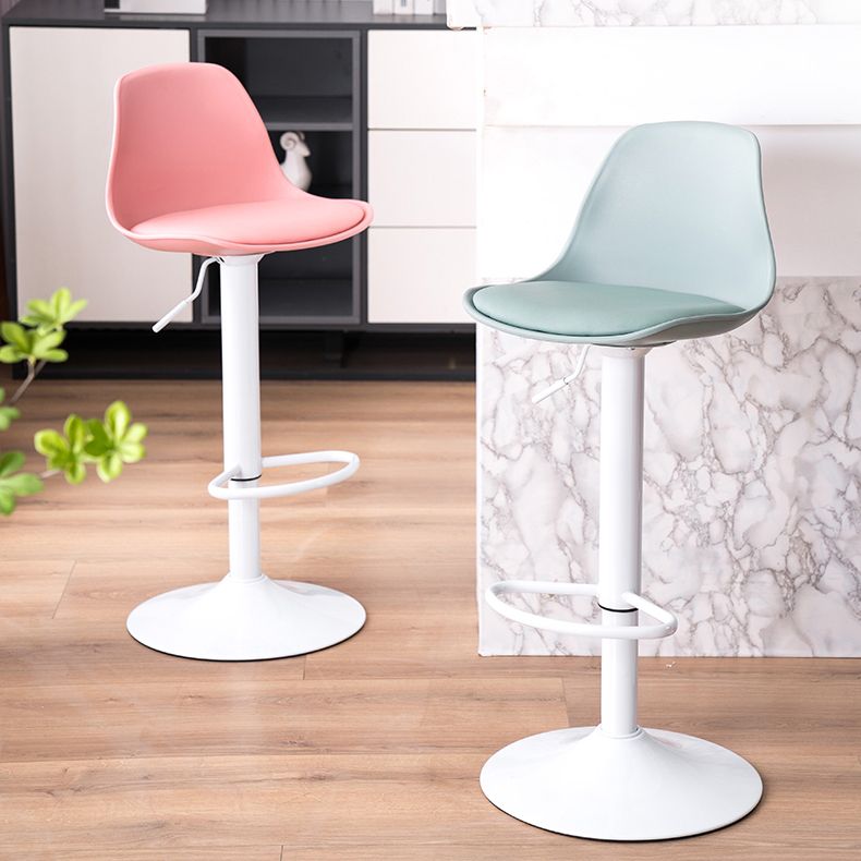 Contemporary Plastic Home Counter Stool Matte Finish Footrest Barstool Clearhalo 'Bar Furniture' 'Bar Stools' 'bar_stools' 'furn' 'furn_bar_stools' 'Furniture' 'furniture_bar_stools' 'Kitchen & Dining Furniture' 1200x1200_5014c0b6-846f-4558-82ce-804888aa38c4
