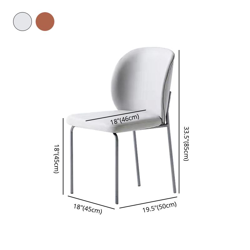 Contemporary Home Side Chair Wingback Metal Legs Upholstered Dining Room Chair Clearhalo ' kitchen&dining_furn' 'Dining Chairs' 'Dining Tables & Seating' 'dining_chair' 'furn' 'furn_dining_chair' 'Furniture' 'furniture_dining_chair' 'Kitchen & Dining Furniture' 'kitchen' 1200x1200_5017689f-bec5-4c4a-a70a-37eeb594f3a2