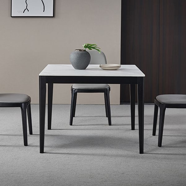 Industrial Standard Sintered Stone Dining Table White Square Shape Dining Table for Kitchen Clearhalo ' dining_table' 'Dining Tables & Seating' 'Dining Tables' 'furn' 'furn_dining_table' 'Furniture' 'furniture_dining_table' 'Kitchen & Dining Furniture' 'kitchen&dining_furn' 'kitchen' 'kitchen_dining_table' 1200x1200_501815c1-a1e3-498a-a894-41fd34968527