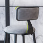 Modern Armless Backrest Counter Stool Iron Cafe Bar Stool with Velvet Cushion and Pedal Clearhalo 'Bar Furniture' 'Bar Stools' 'bar_stools' 'furn' 'furn_bar_stools' 'furniture_bar_stools' 'Kitchen & Dining Furniture' 'kitchen&dining_furn' 'kitchen' 'kitchen_furn' Furniture' 1200x1200_501a85f9-207d-4178-9a12-d5354e904a1c