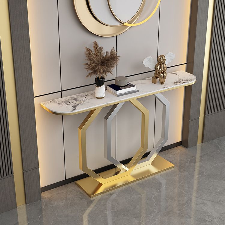 Glamkonsole Akzenttisch Antikes Finishsofa in Stein