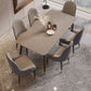 Modern Rectangle Dining Table Set 1/2/5/7 Pieces Stone Top Dinette Set Clearhalo 'Dining Room Sets' 'Dining Tables & Seating' 'dining_room_set' 'furn' 'furn_dining_room_set' 'Furniture' 'Kitchen & Dining Furniture' 1200x1200_501bb442-5409-4a9f-b5a3-6602cbe476da