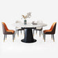 Sintered Stone Dining Table Drop-Leaf Dinner Table for Dining Room Clearhalo 'Dining Tables & Seating' 'Dining Tables' 'dining_table' 'furn' 'furn_dining_table' 'Furniture' 'Kitchen & Dining Furniture' 1200x1200_501cd47c-09d4-40e9-8ef2-09488d917d3a