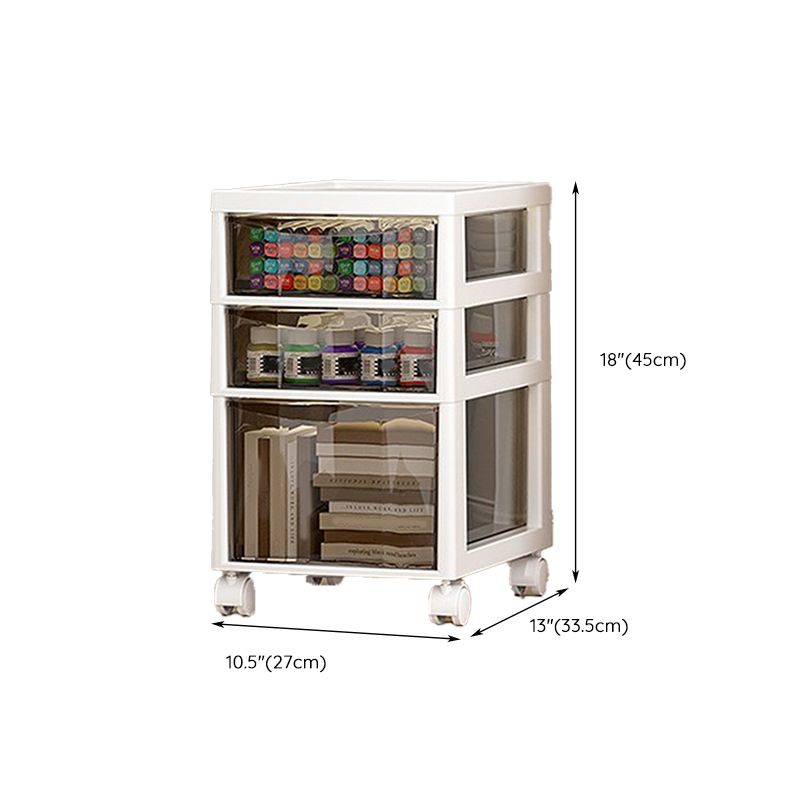 Transparent Filing Cabinet Modern Plastic Drawers File Cabinet