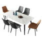 Contemporary Rectangle 4-foot Home Furniture Stone Dining Room Collection Clearhalo ' dining_table' 'Dining Tables & Seating' 'Dining Tables' 'furn' 'furn_dining_table' 'Furniture' 'furniture_dining_table' 'Kitchen & Dining Furniture' 'kitchen&dining_furn' 'kitchen' 'kitchen_dining_table' 1200x1200_501d880b-c292-4dcd-8476-6f5a95d62d5c