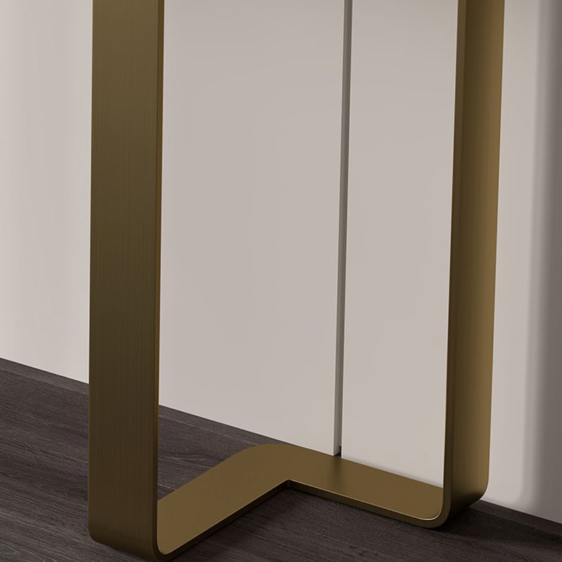 Mesa de acento de la consola de piedra con soporte de acero inoxidable para Hall