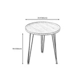 Base in metallo nero in stile moderno in legno/grigio/noce tavolo rotondo top late