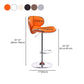 Lift and Rotate Height Stool Modern Indoor Leather Bar Stool Clearhalo 'Bar Furniture' 'Bar Stools' 'bar_stools' 'furniture_bar_stools' 'Kitchen & Dining Furniture' 'kitchen&dining_furn' 'kitchen' 'kitchen_furn' Furniture' 1200x1200_502031c0-8bfe-427e-b9db-42f2d7277c5e