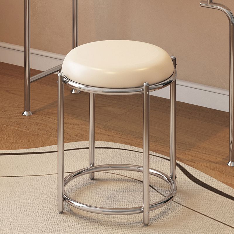 Vanity di trucco in legno massello scandinavo in stile glam bianco per camera da letto