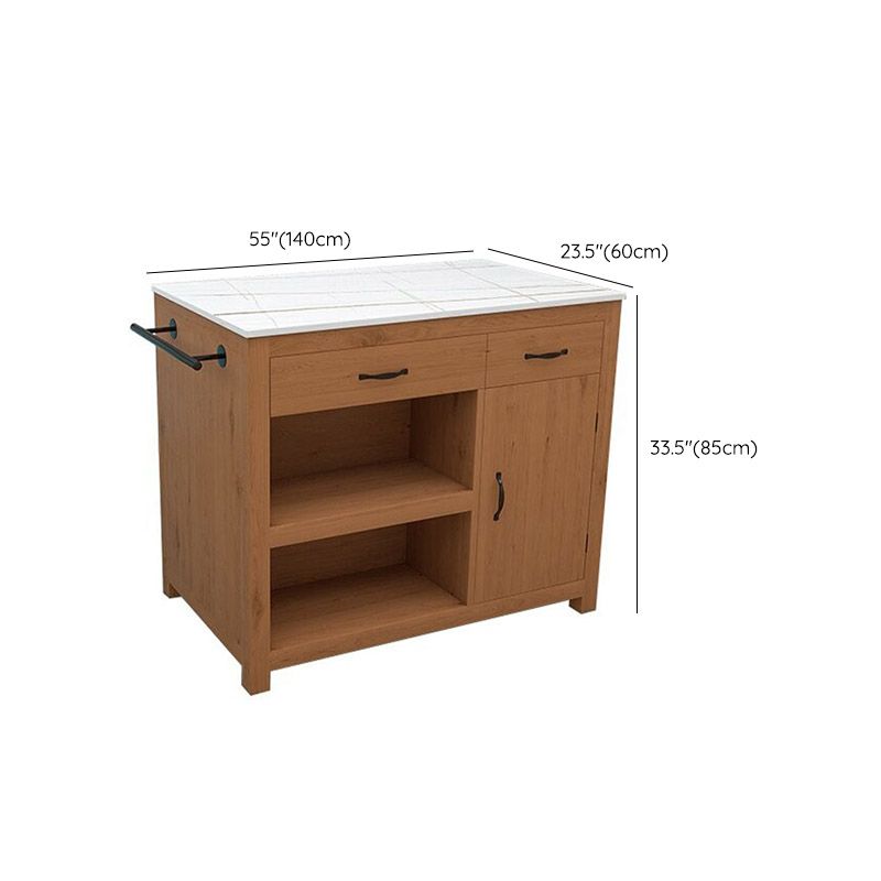 Table de préparation de table de table de cuisine moderne avec tiroir