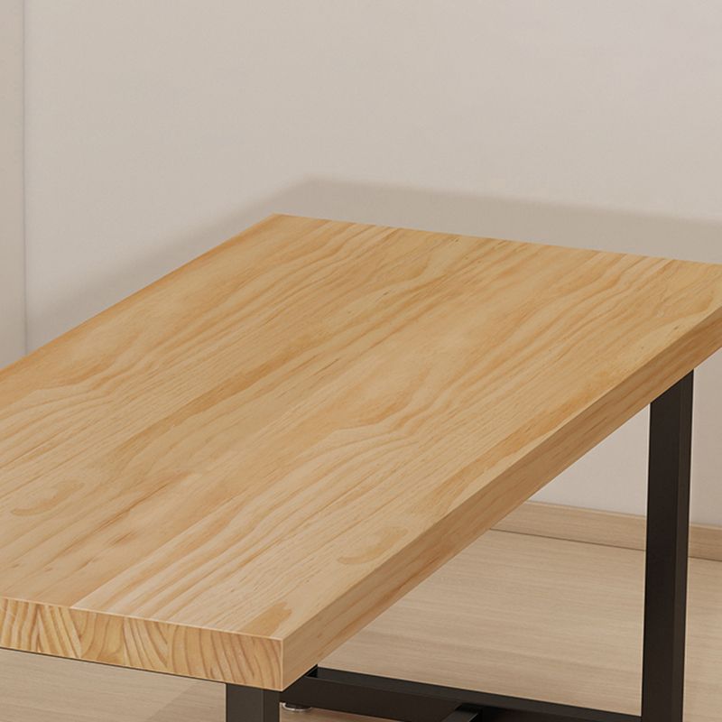 Modern Style Solid Wood Dining Set with Rectangle Shape Table and Trestle Base for Home Use Clearhalo 'Dining Room Sets' 'Dining Tables & Seating' 'dining_room_set' 'Furniture' 'furniture_dining_room_set' 'Kitchen & Dining Furniture' 'kitchen&dining_furn' 'kitchen' 1200x1200_5024232f-8704-4a3d-a1cf-603d338a43d2