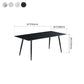 Industrial Style Rectangle Dining Table Stone Dinner Table with Metal 4 Legs Clearhalo ' dining_table' 'Dining Tables & Seating' 'Dining Tables' 'furn' 'furn_dining_table' 'Furniture' 'furniture_dining_table' 'Kitchen & Dining Furniture' 'kitchen&dining_furn' 'kitchen' 'kitchen_dining_table' 1200x1200_50281379-070b-4e3c-bb35-88025aab6337