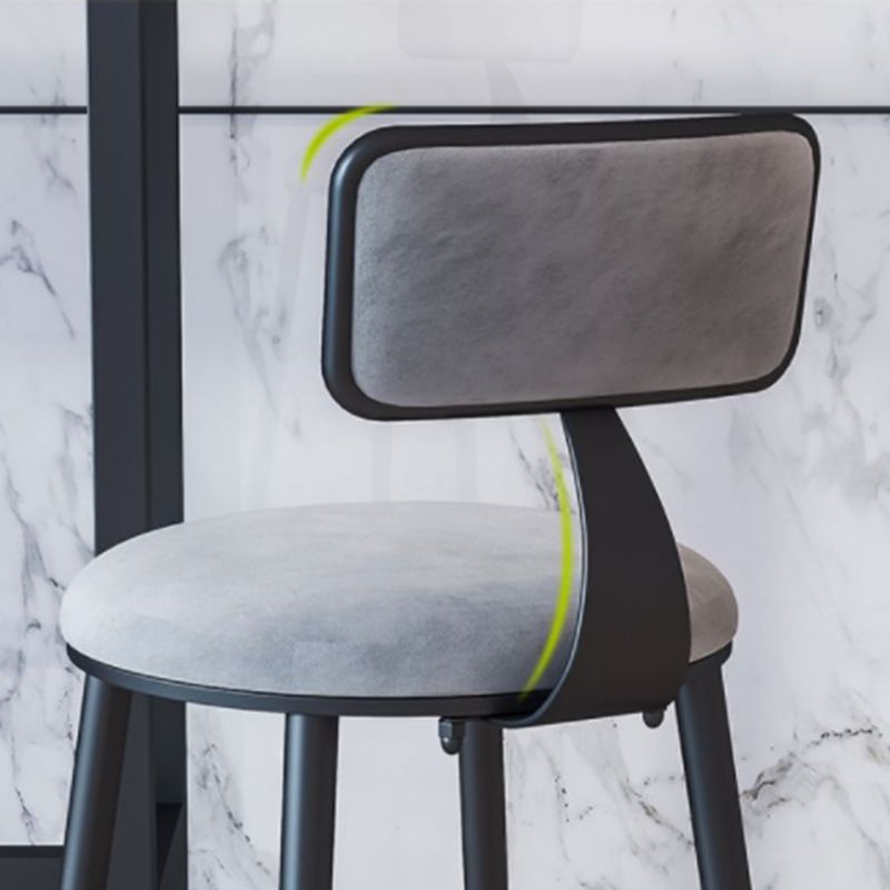 Taburete moderno de contaminación sin brazo para el comedor de hierro.