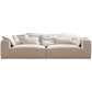 Creamy-White Contemporary Microsuede Tuxedo Arm Sofa for Living Room, Apartment Clearhalo 'furn' 'furn_sofas' 'Furniture' 'furniture_sofas' 'Living Room Furniture' 'Sofa' 'sofas' 1200x1200_502ca95e-a9cc-449d-b602-a78a5ce2b89c